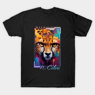 Cheetah  Animal Discovery Adventure Nature Planet Earth Paint T-Shirt